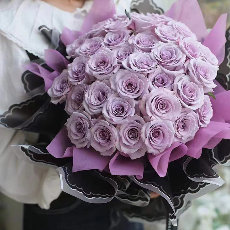 Papier d'emballage de fleurs en film de gelée de pétales