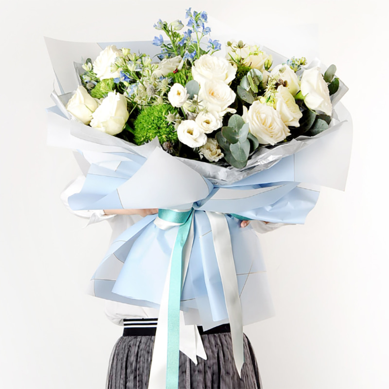 Papier d'emballage imperméable pour bouquet de fleurs Nossa avec ligne magnétique