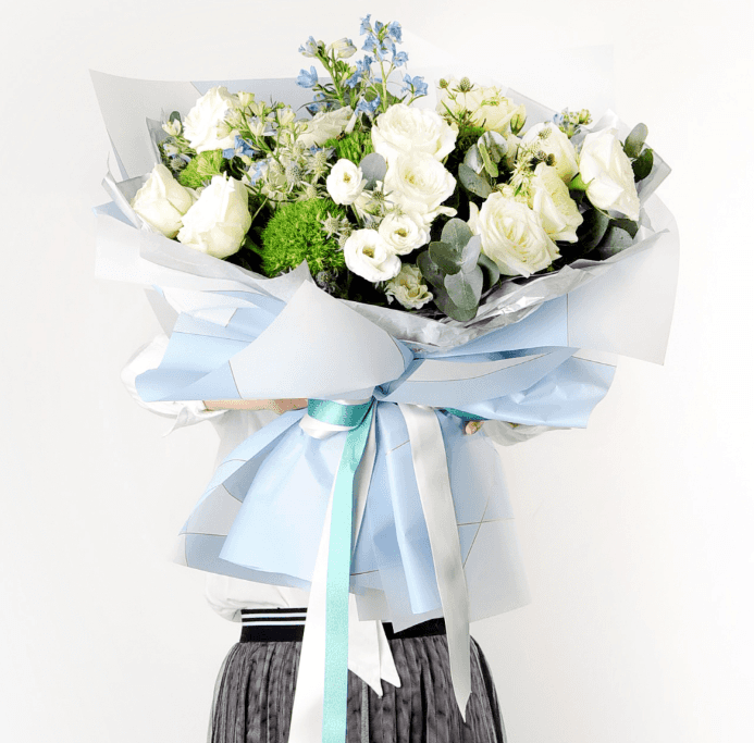Papier d'emballage imperméable pour bouquet de fleurs Nossa avec ligne magnétique