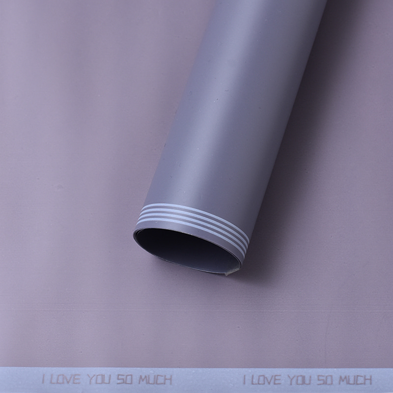 Papier d'emballage de fleur de stratification de Matt de gaufrage imperméable en plastique