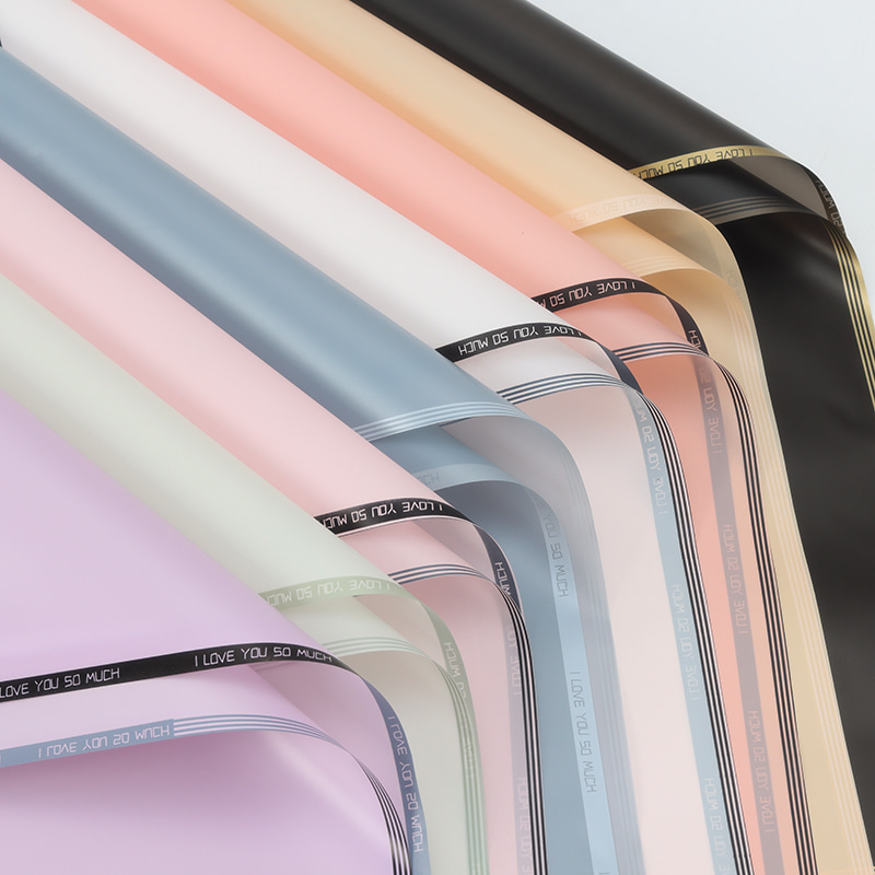 Papier d'emballage de fleur de stratification de Matt de gaufrage imperméable en plastique