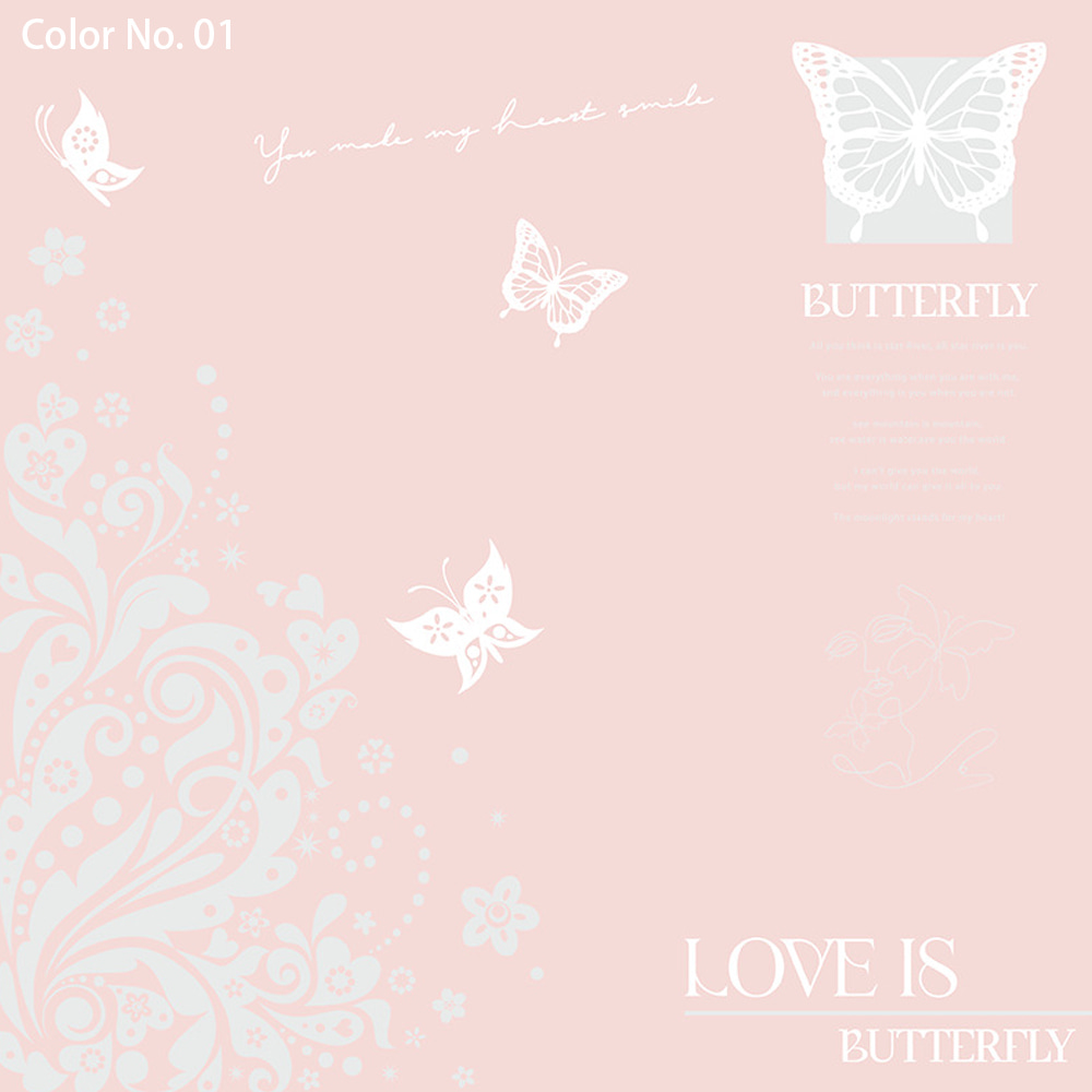 Emballage de bouquet imperméable en papier Nossa avec revêtement simple face, motif imprimé papillon évidé