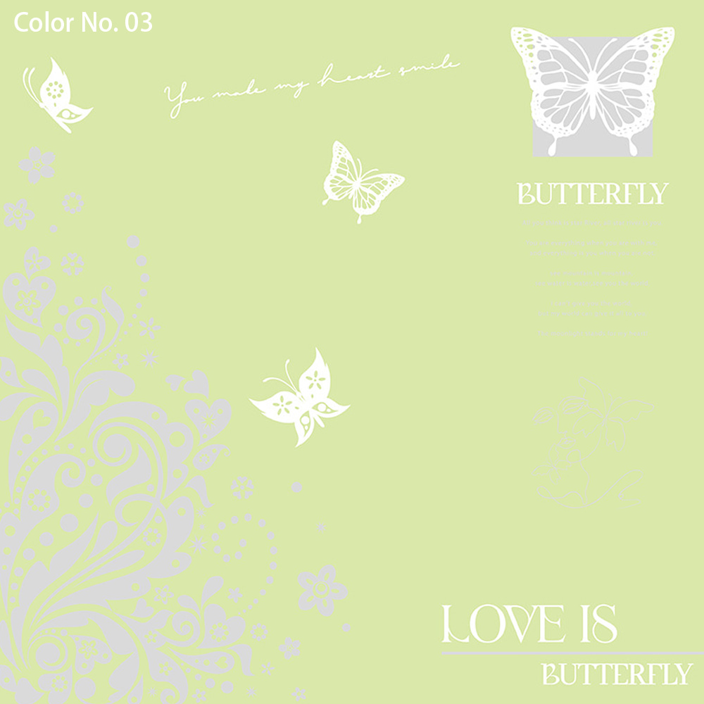 Emballage de bouquet imperméable en papier Nossa avec revêtement simple face, motif imprimé papillon évidé