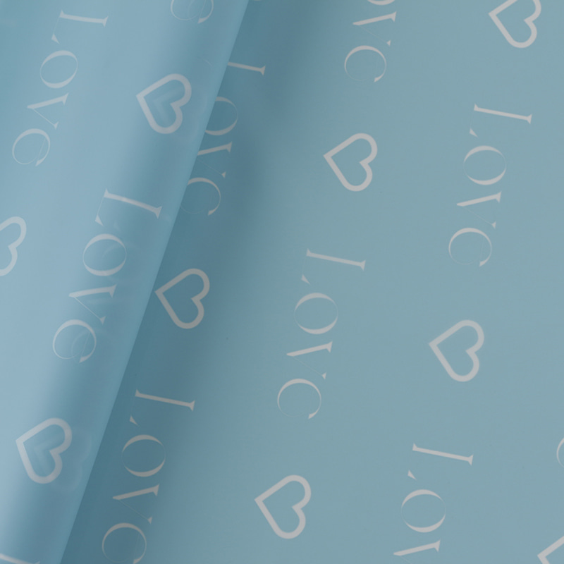 Lettres d'amour imprimées, papier d'emballage de fleurs Nossa avec revêtement imperméable coloré