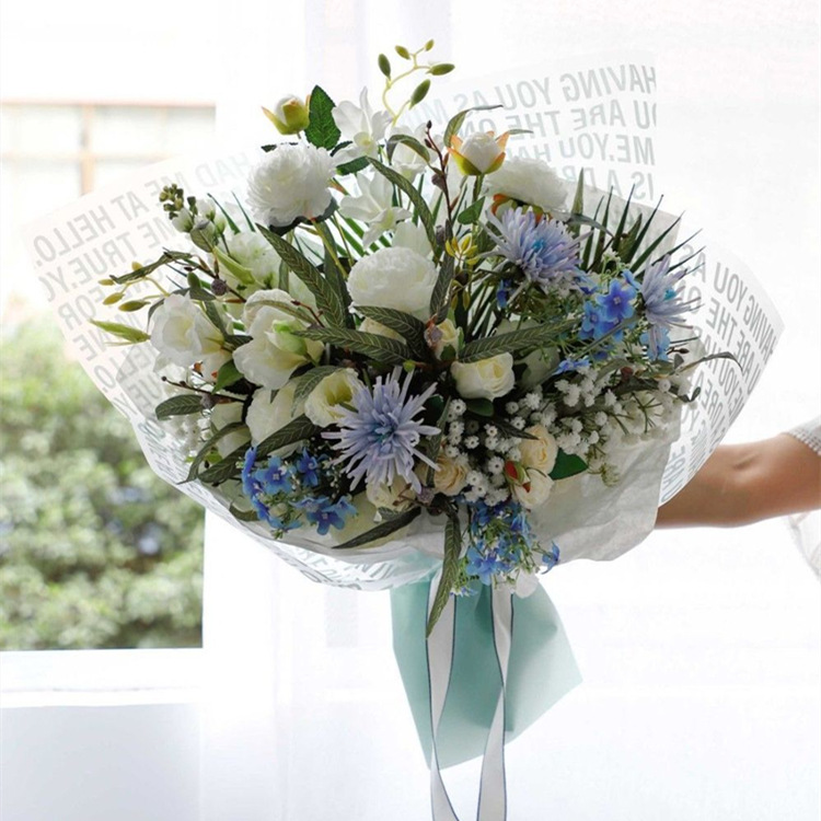 Papier d'emballage de fleurs d'art de revêtement imperméable Nossa