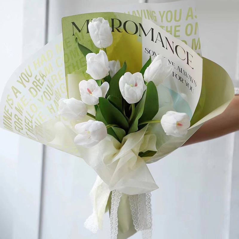 Papier d'emballage de fleurs d'art de revêtement imperméable Nossa