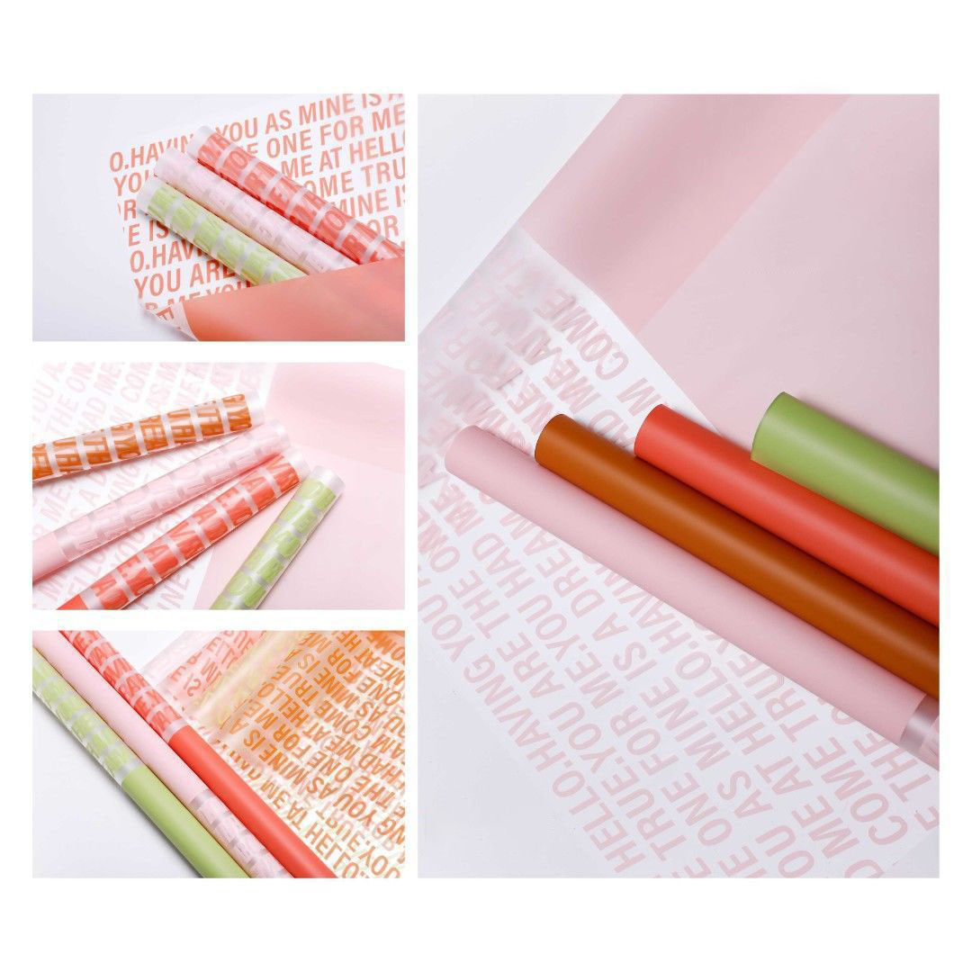 Papier d'emballage de fleurs d'art de revêtement imperméable Nossa