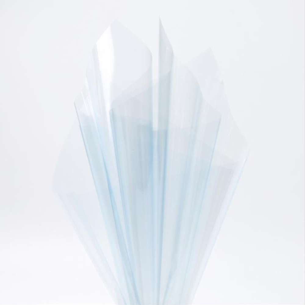 Papier d'emballage de fleurs en verre cristal transparent imperméable