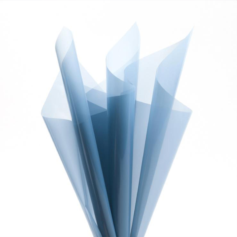 Papier d'emballage de fleurs en verre cristal transparent imperméable