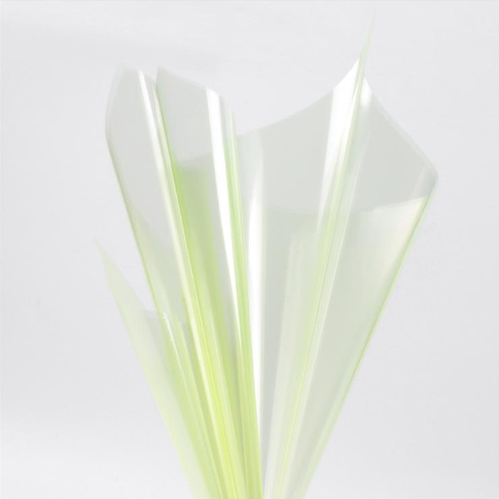 Papier d'emballage de fleurs en verre cristal transparent imperméable