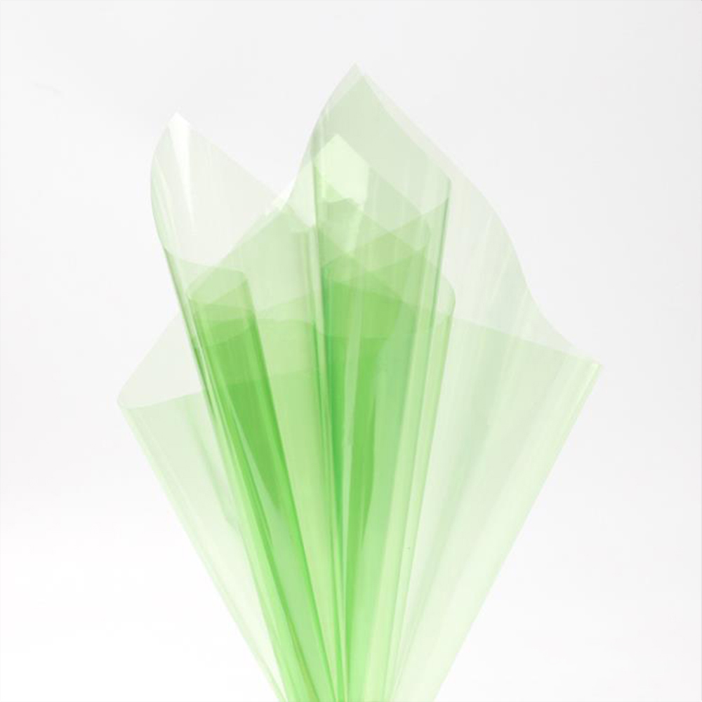 Papier d'emballage de fleurs en verre cristal transparent imperméable