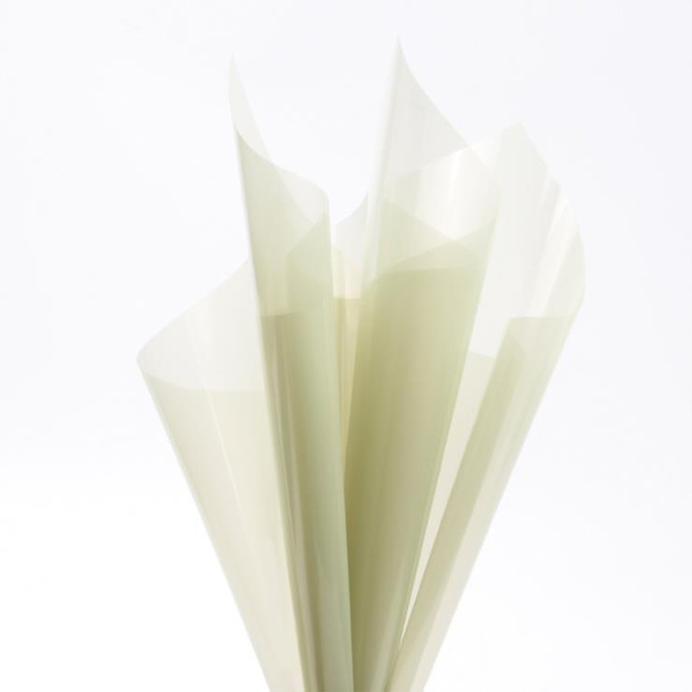 Papier d'emballage de fleurs en verre cristal transparent imperméable