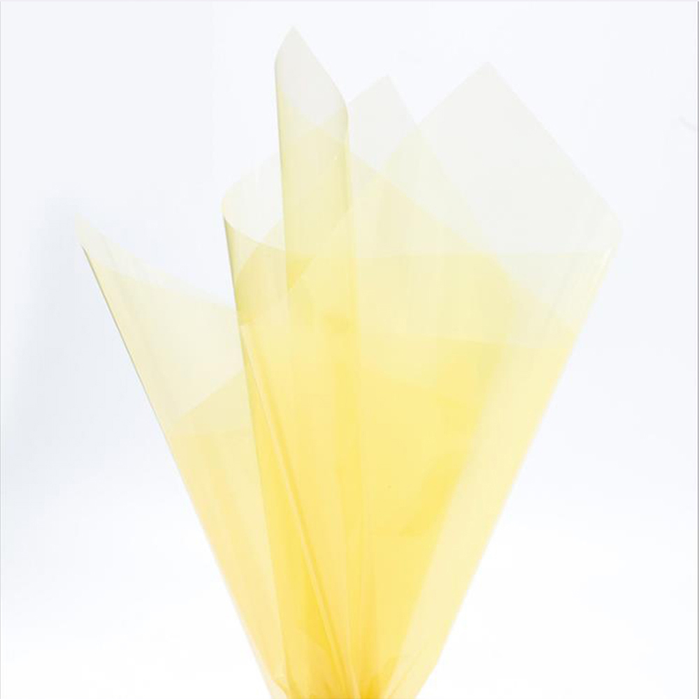 Papier d'emballage de fleurs en verre cristal transparent imperméable