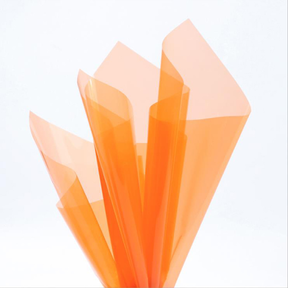 Papier d'emballage de fleurs en verre cristal transparent imperméable