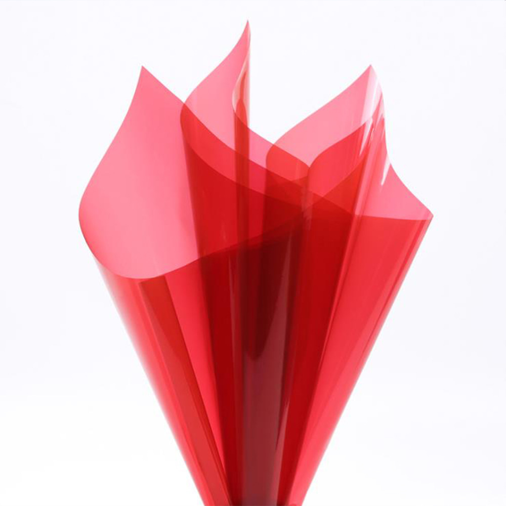 Papier d'emballage de fleurs en verre cristal transparent imperméable
