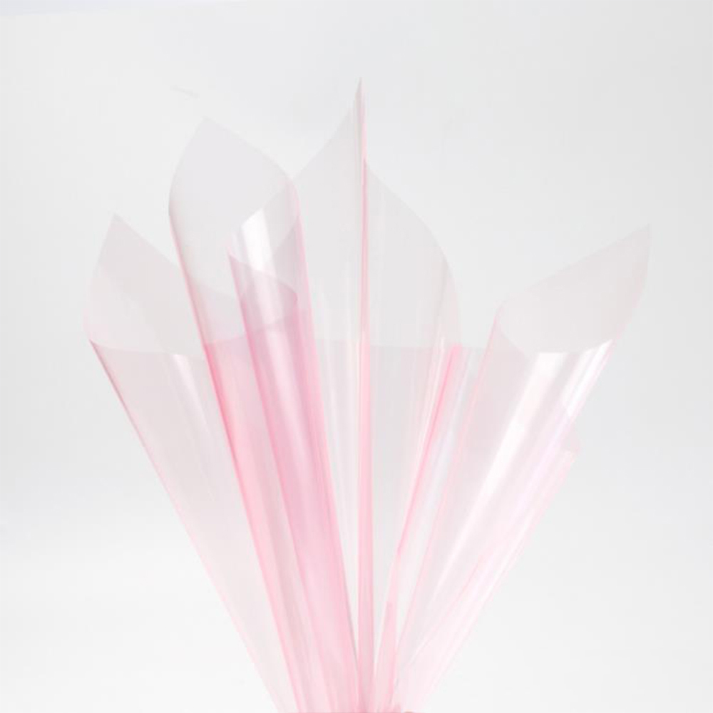 Papier d'emballage de fleurs en verre cristal transparent imperméable