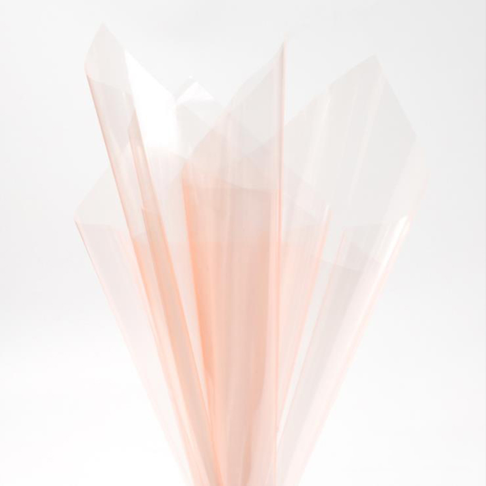 Papier d'emballage de fleurs en verre cristal transparent imperméable