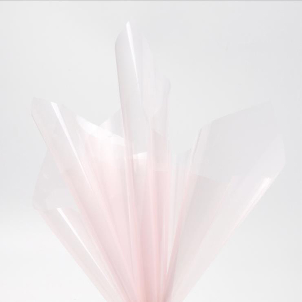 Papier d'emballage de fleurs en verre cristal transparent imperméable