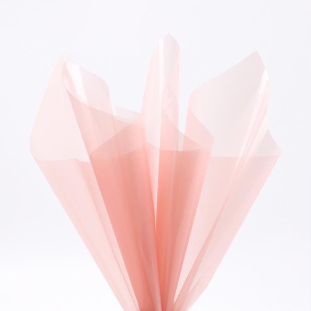 Papier d'emballage de fleurs en verre cristal transparent imperméable