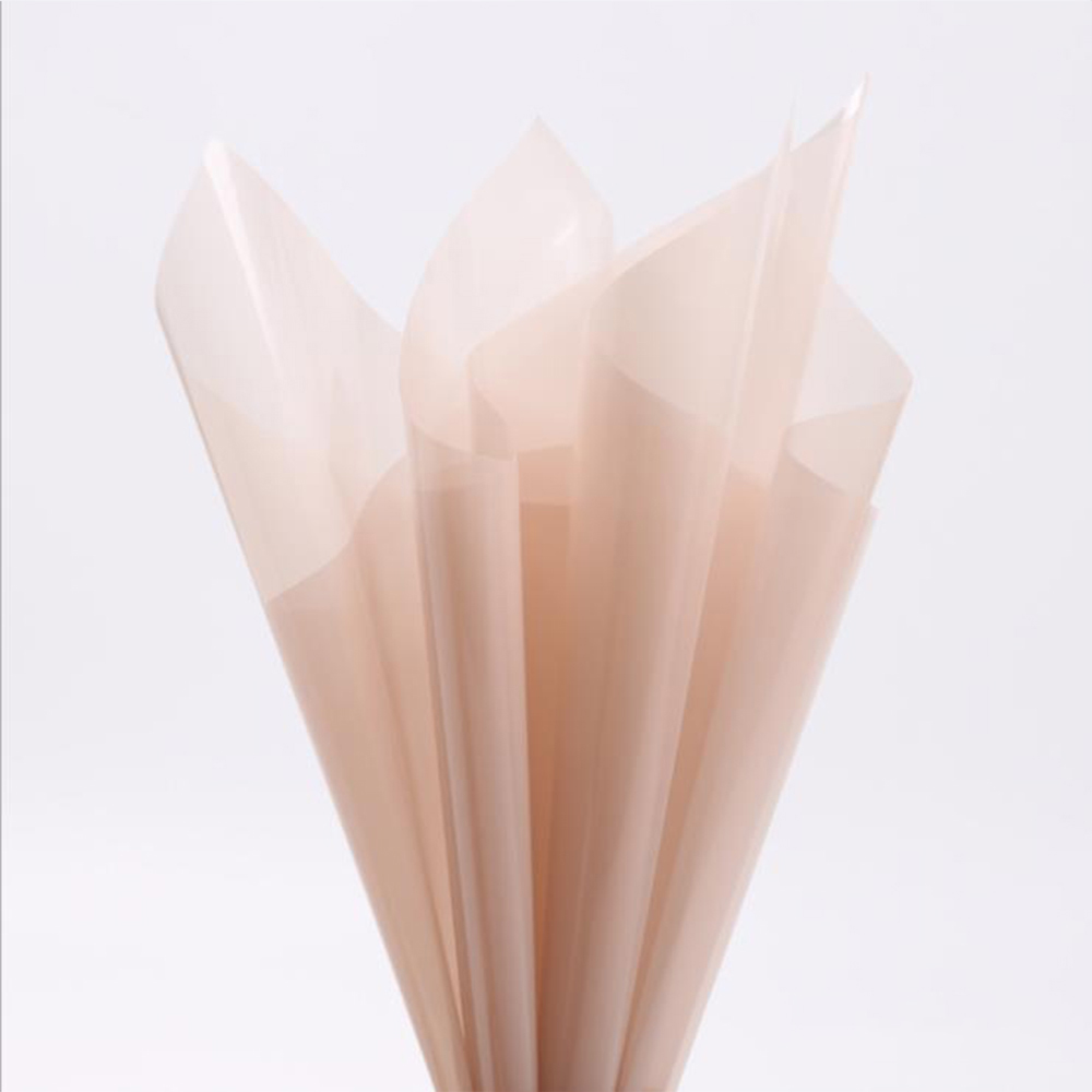Papier d'emballage de fleurs en verre cristal transparent imperméable