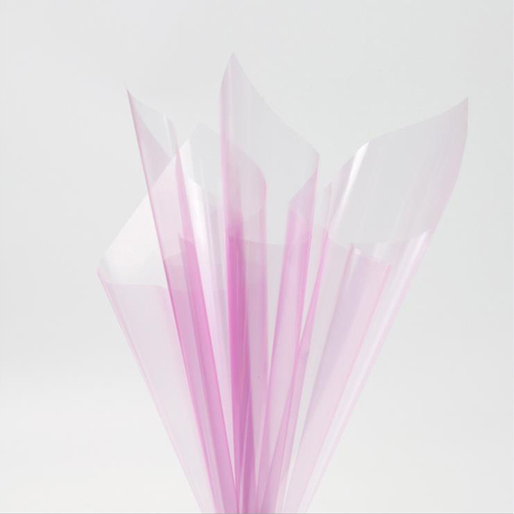 Papier d'emballage de fleurs en verre cristal transparent imperméable
