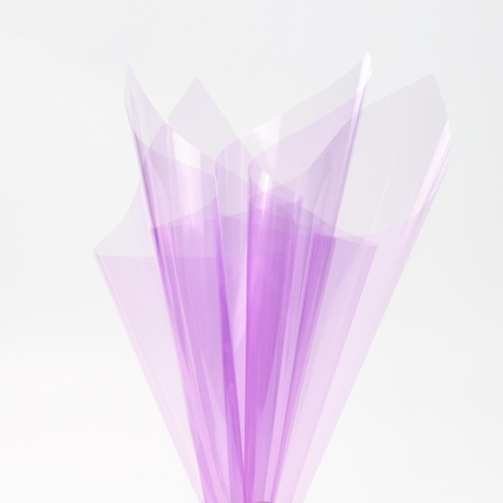 Papier d'emballage de fleurs en verre cristal transparent imperméable