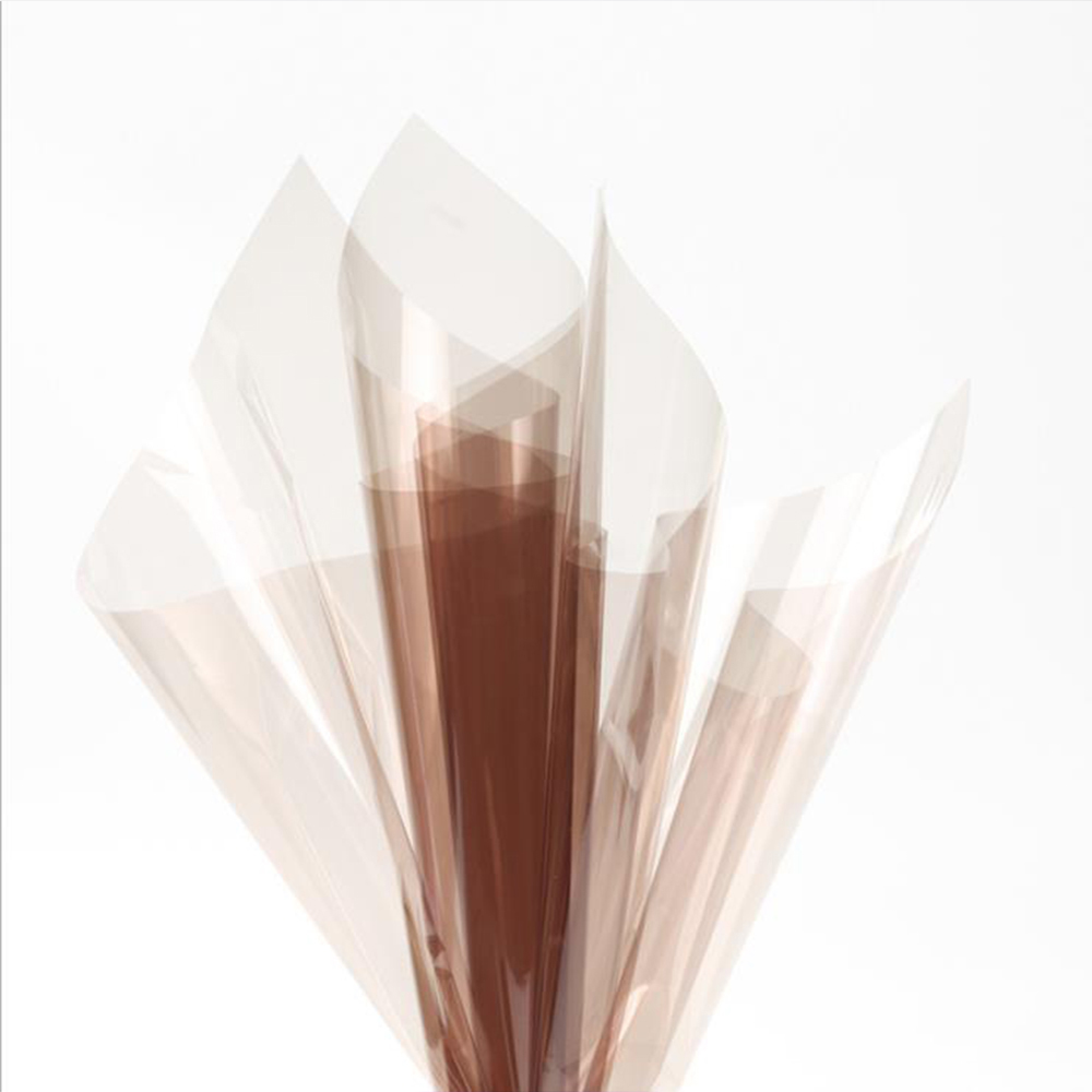 Papier d'emballage de fleurs en verre cristal transparent imperméable