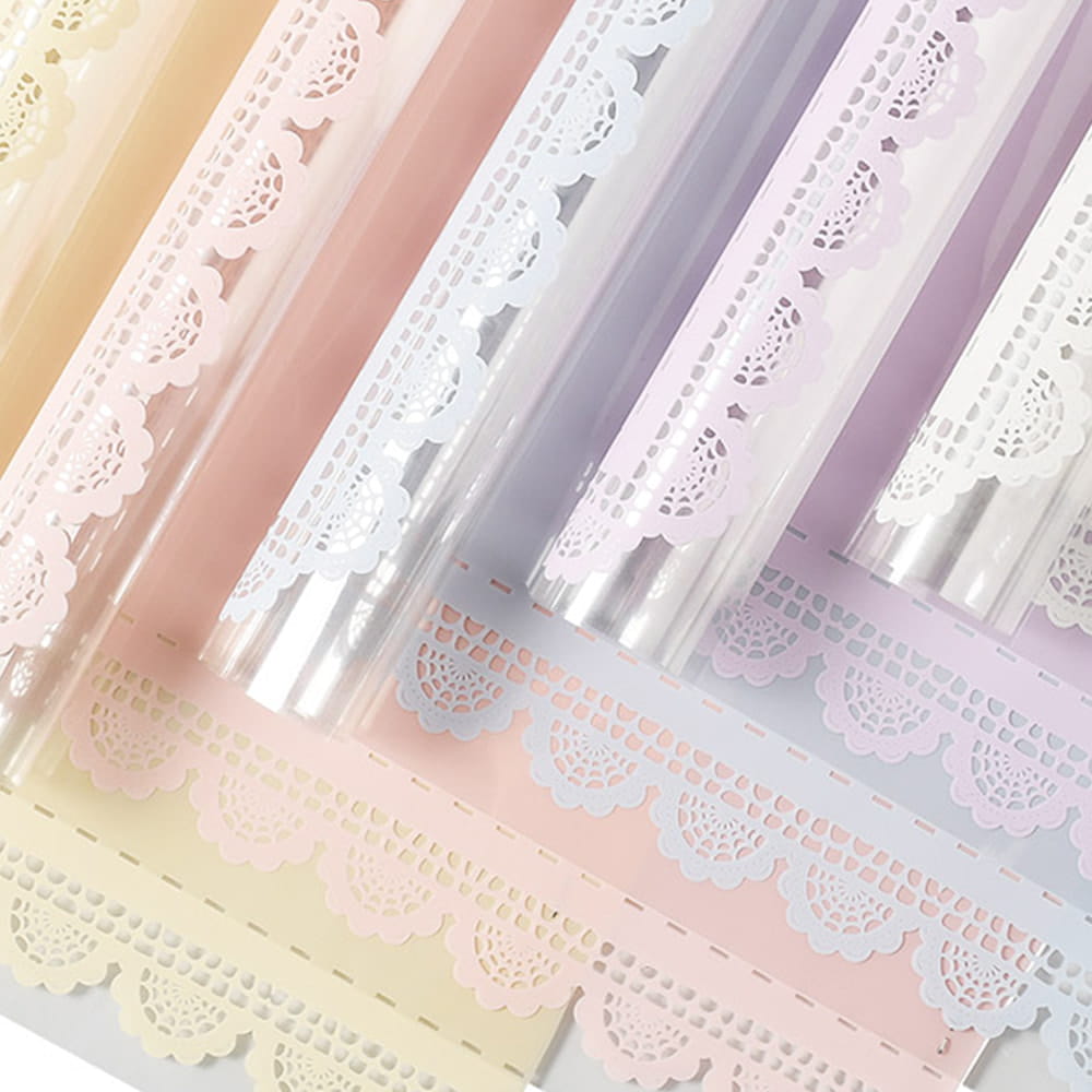Papier enveloppé de dentelle imperméable épaissie en plastique