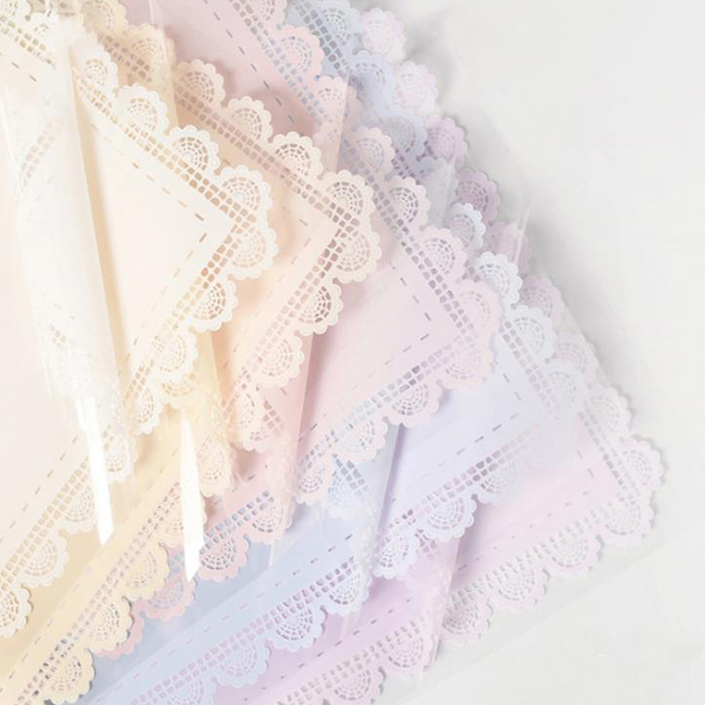 Papier enveloppé de dentelle imperméable épaissie en plastique