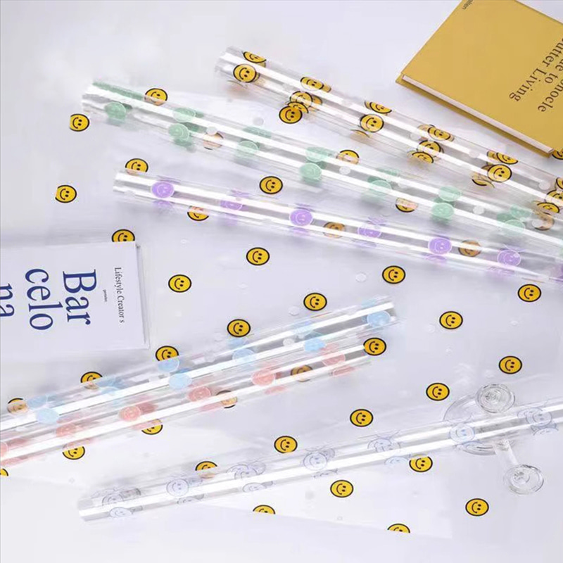 Papier d'emballage de fleur de visage souriant de cellophane d'OPP