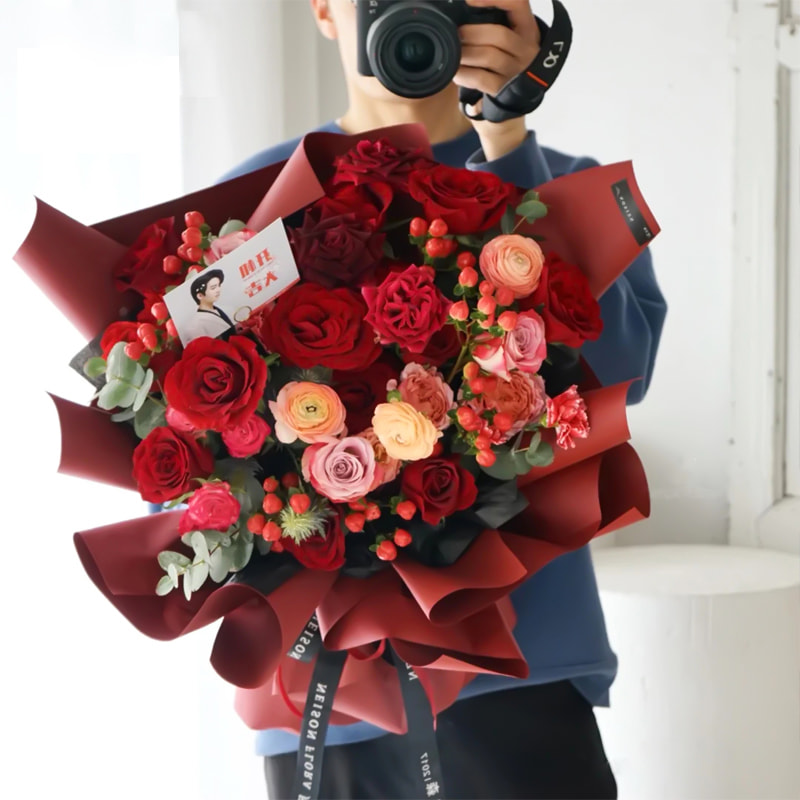 Film d'emballage de fleurs en plastique de 7,5 mil d'épaisseur