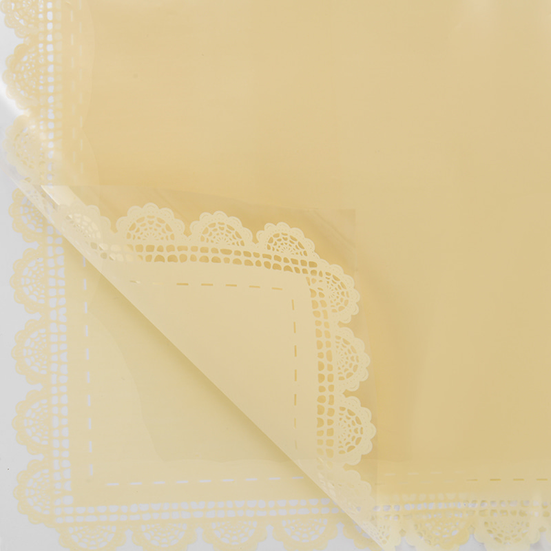 Papier enveloppé de dentelle imperméable épaissie en plastique