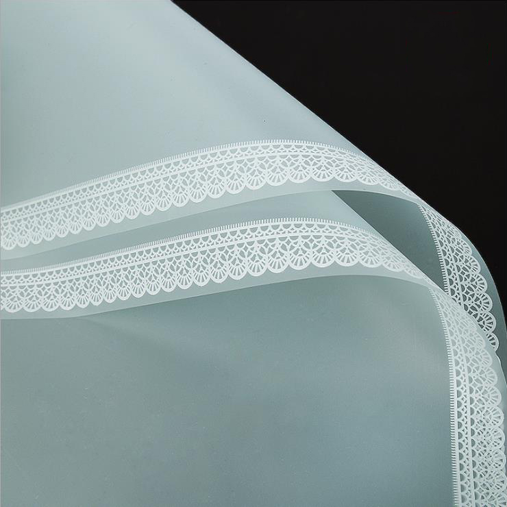 Papier d'emballage de fleurs mat en dentelle