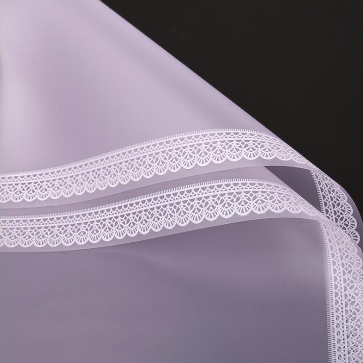 Papier d'emballage de fleurs mat en dentelle