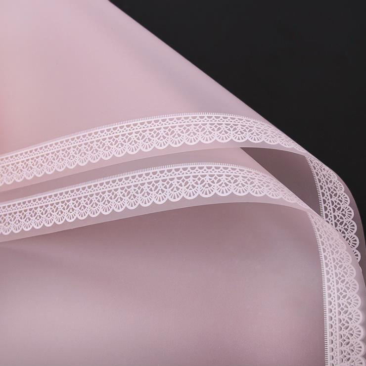 Papier d'emballage de fleurs mat en dentelle