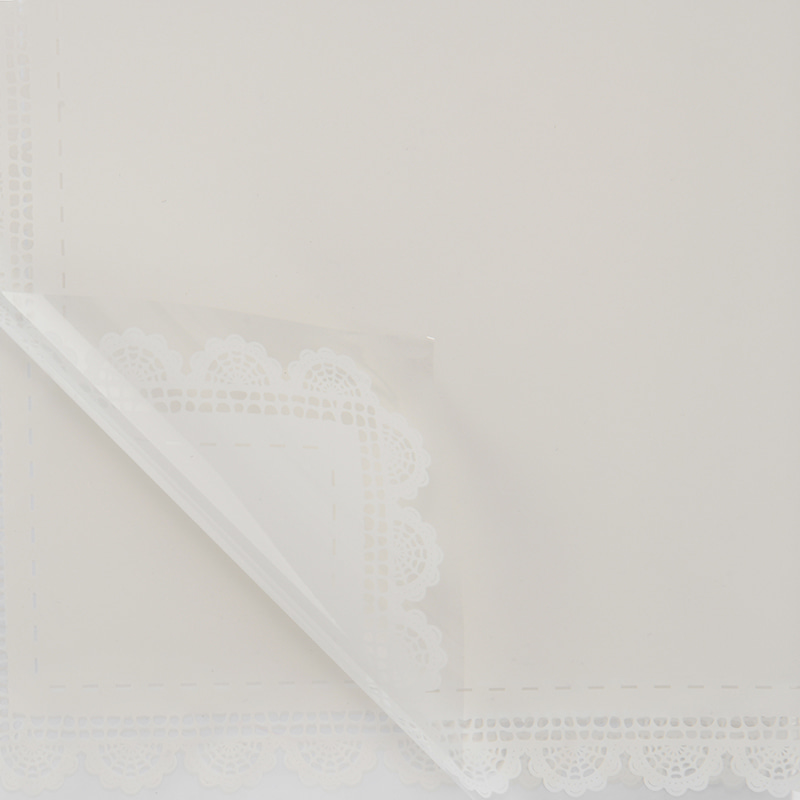Papier enveloppé de dentelle imperméable épaissie en plastique