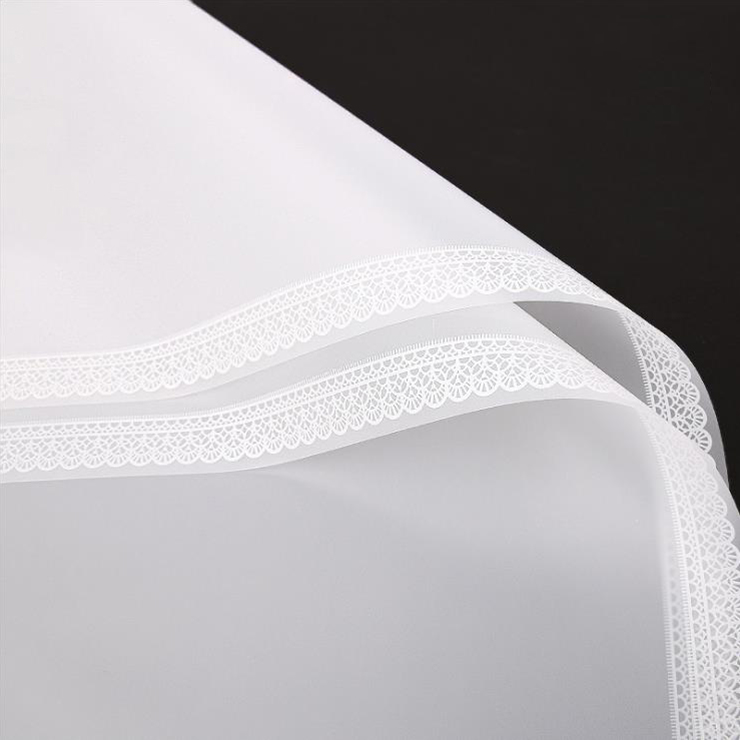 Papier d'emballage de fleurs mat en dentelle