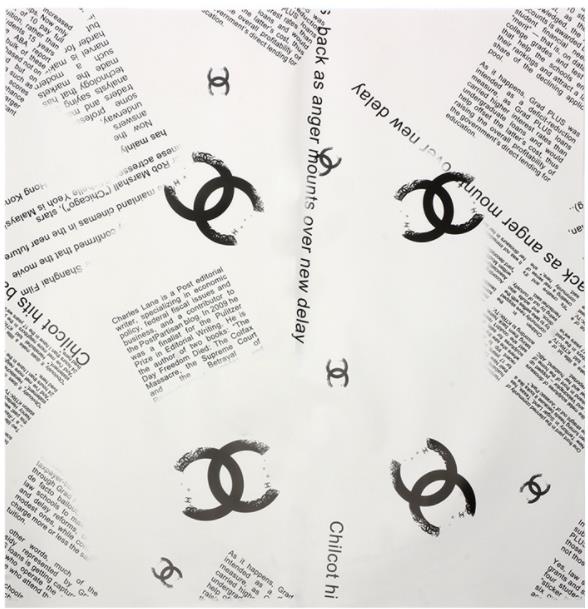 Papier d'emballage de marque Chanel