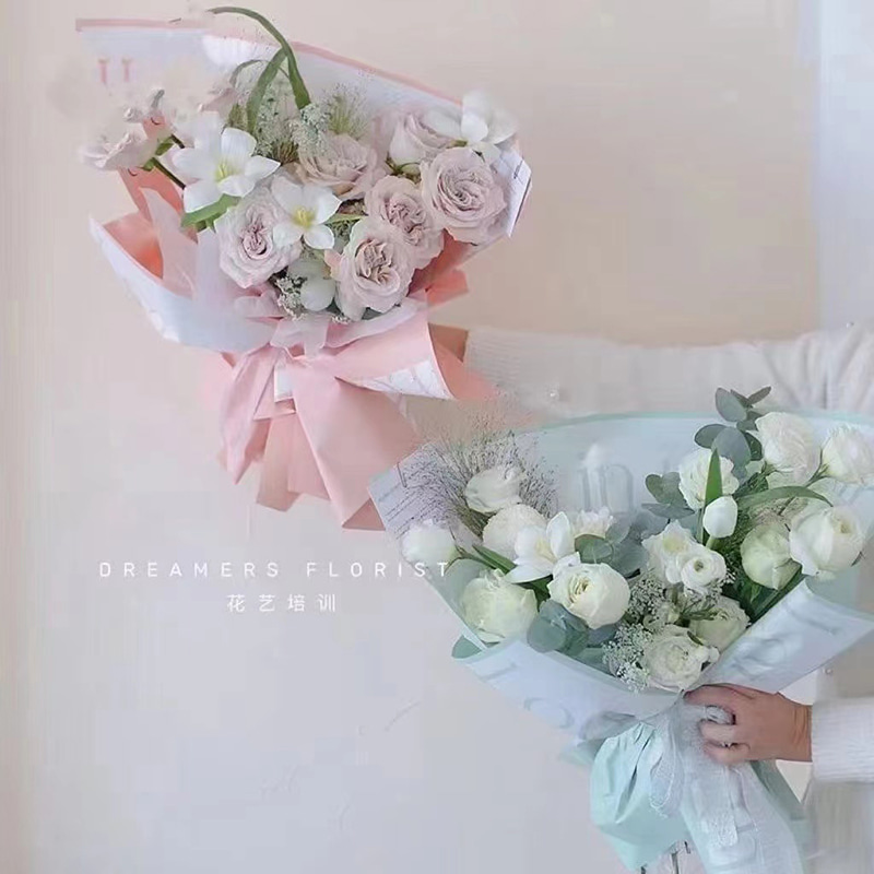 Papier Cadeau Bouquet Éternel Cynthia