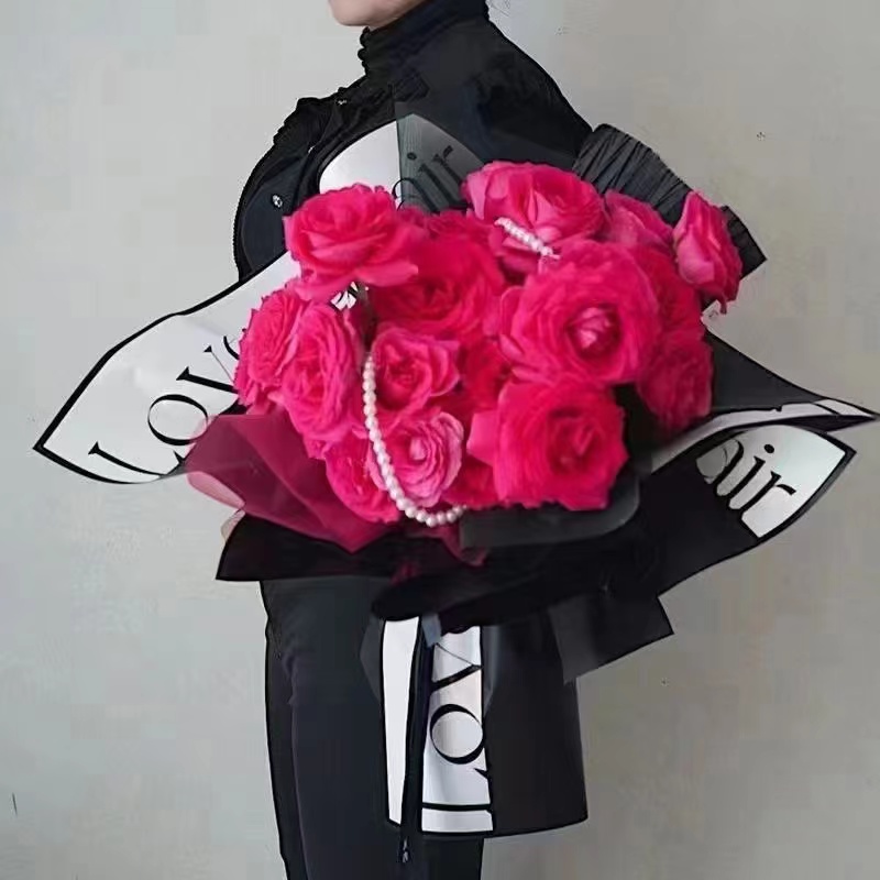 Papier Cadeau Bouquet Éternel Cynthia