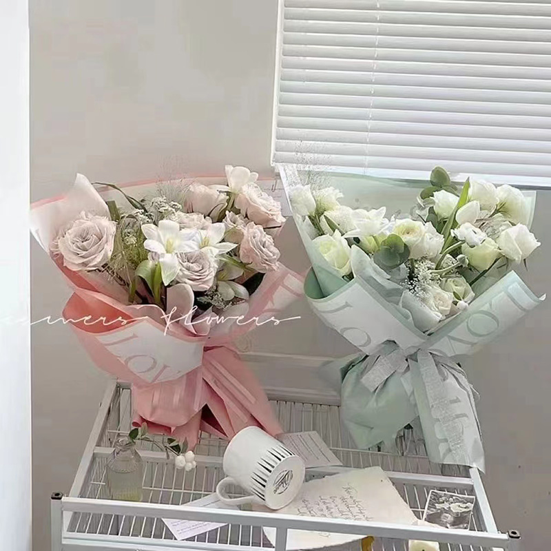 Papier Cadeau Bouquet Éternel Cynthia