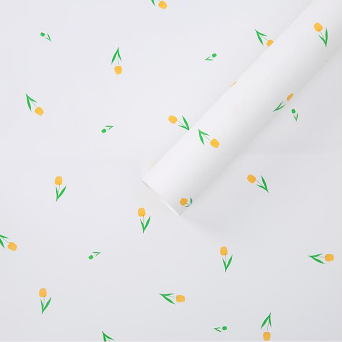 Papier d'emballage épais pour bouquet avec des mots artistiques