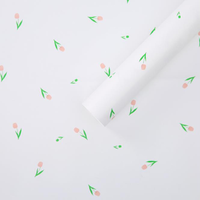 Papier d'emballage épais pour bouquet avec des mots artistiques