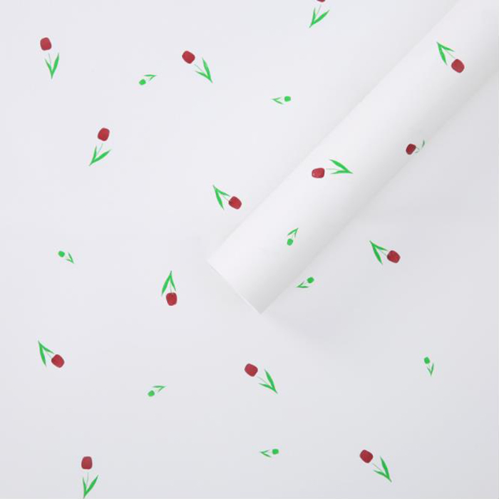 Papier d'emballage épais pour bouquet avec des mots artistiques