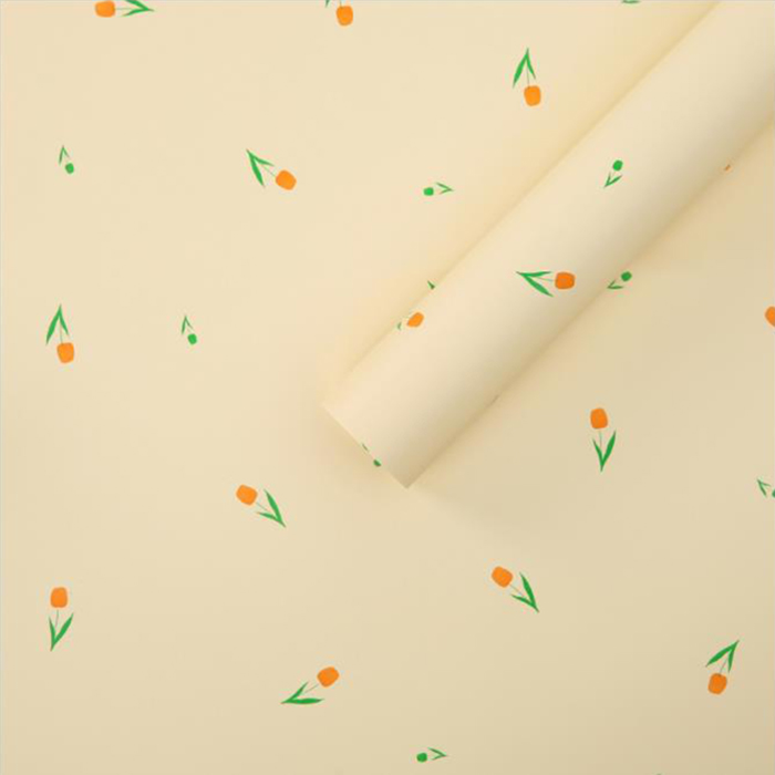 Papier d'emballage épais pour bouquet avec des mots artistiques