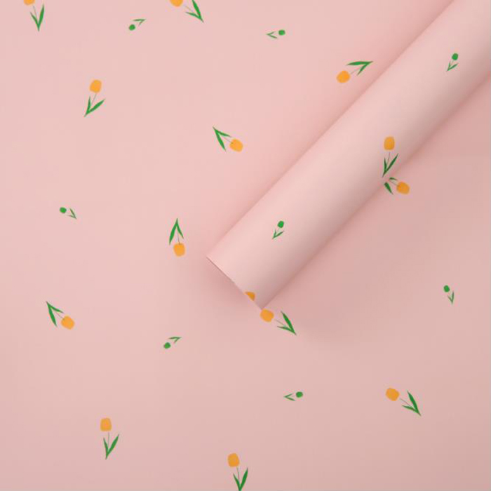 Papier d'emballage épais pour bouquet avec des mots artistiques