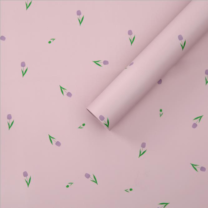 Papier d'emballage épais pour bouquet avec des mots artistiques