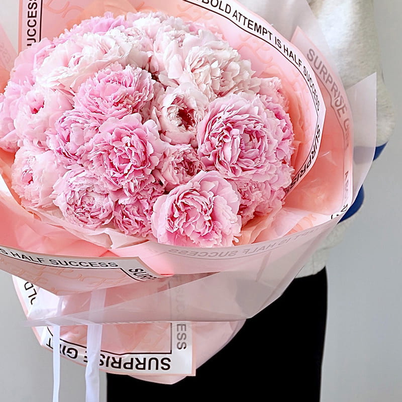 Papier d'emballage de fleurs Hera de marque dans une variété de couleurs