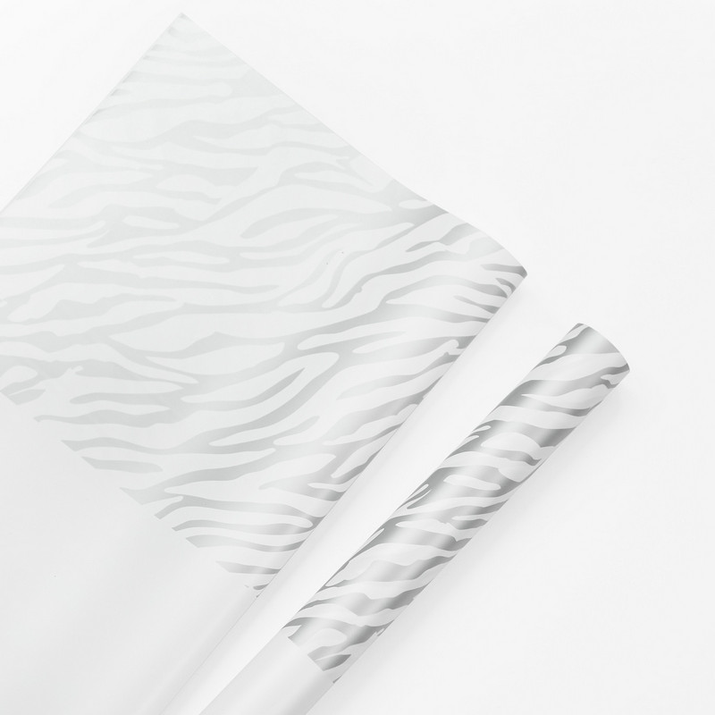 Papier d'emballage à fleurs six couleurs à imprimé zèbre