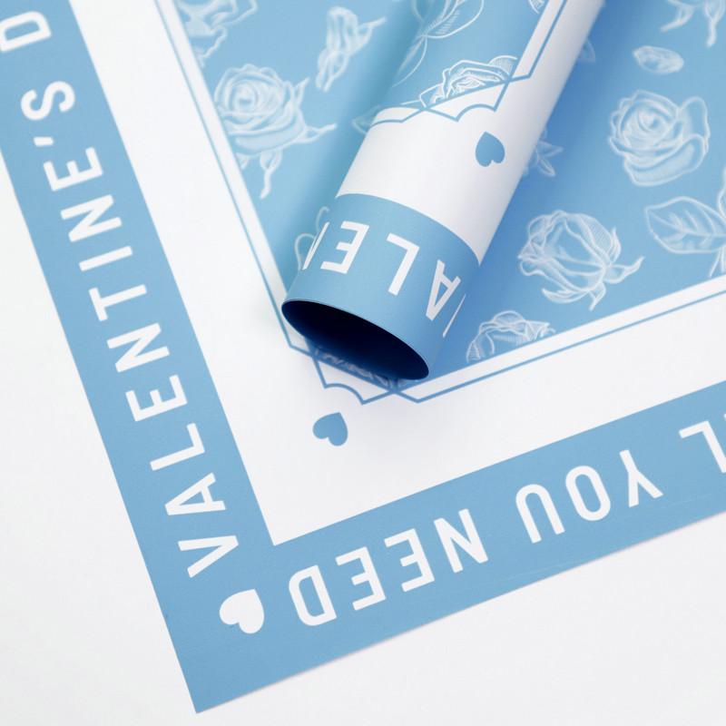 Papier Cadeau Fleur à Motif Rose